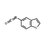 结构式 CAS# 239097-78-0, 5-异氰酸-1-苯并噻吩