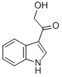 结构式 CAS# 2400-51-3, 2-羟基-1-(1H-吲哚-3-基)乙酮
