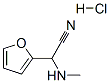 结构式 CAS# 24026-94-6, alpha-(甲基氨基)呋喃-2-乙腈单盐酸盐