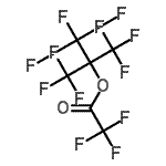 结构式 CAS# 24165-10-4, 1,1,1,3,3,3-六氟-2-(三氟甲基)-2-丙基三氟乙酸盐