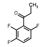 结构式 CAS# 243666-18-4, 1-(2,3,6-三氟苯基)-1-丙酮