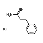 结构式 CAS# 24441-89-2, 3-苯基丙脒盐酸盐(1:1)