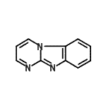 结构式 CAS# 245-55-6, 嘧啶并[1,2-a]苯并咪唑