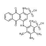 CAS#: 2465-56-7， 1-Amino-4-[(3-Amino-2,4,6-Trimethyl-5-Sulfophenyl)Amino]-9,10-Dioxo-9,10-Dihydro-2-Anthracenesulfonic Acid