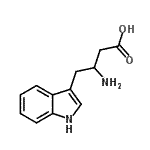 CAS 登录号：2474-01-3， 3-氨基-4-(1H-吲哚-3-基)丁酸
