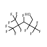 结构式 CAS# 25065-50-3, 2,3,4,5,5,5-六氟-2,4-二(三氟甲基)-1-戊醇