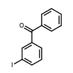 结构式 CAS# 25116-37-4, (3-碘苯基)(苯基)甲酮