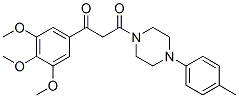CAS#: 25174-61-2， 1-(p-Tolyl)-4-[3-(3,4,5-Trimethoxyphenyl)-1,3-Dioxopropyl]Piperazine