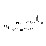 CAS#: 25354-52-3， 4-{[(1E)-1-Cyano-1-Propen-2-Yl]Amino}Benzoic Acid