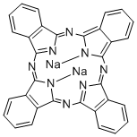 结构式 CAS# 25476-27-1, 酞菁钠