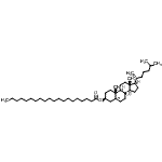 结构式 CAS# 2573-03-7, (3beta)-胆甾-5-烯-3-基二十烷酸酯