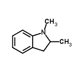 结构式 CAS# 26216-93-3, 1,2-二甲基吲哚啉