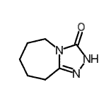 结构式 CAS# 27182-43-0, 2,5,6,7,8,9-六氢-3H-[1,2,4]三唑并[4,3-a]氮杂卓-3-酮