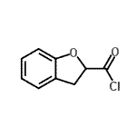 结构式 CAS# 27347-32-6, 2,3-二氢-1-苯并呋喃-2-甲酰氯