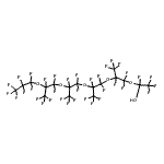 结构式 CAS# 27617-34-1, 2,4,4,5,7,7,8,10,10,11,13,13,14,16,16,17,17,18,18,18-二十氟-2,5,8,11,14-五(三氟甲基)-3,6,9,12,15-五氧杂十八烷-1-醇