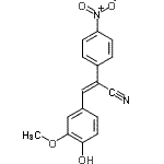 CAS 登录号：2900-76-7， (2Z)-3-(4-羟基-3-甲氧基苯基)-2-(4-硝基苯基)丙烯腈