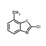 结构式 CAS# 2942-24-7, 2-氯-7-甲基-1,3-苯并噻唑