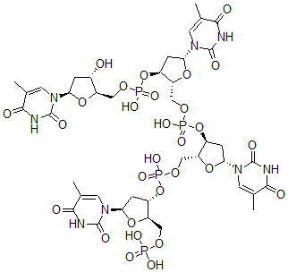 CAS#: 2945-57-5， Thymidylyl-(5'-3')-thymidylyl-(5'-3')-thymidylyl-(5'-3')-5'-Thymidylic acid