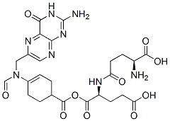 CAS#: 29552-62-3， 10-Formyltetrahydropteroyl-gamma-Glutamylglutamic Acid