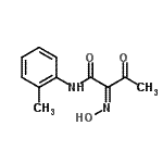 CAS 登录号：3014-32-2， (2Z)-2-(羟基亚胺)-N-(2-甲基苯基)-3-氧代丁酰胺