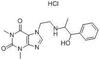 CAS#: 3039-97-2， [R-(R*,S*)]-3,7-Dihydro-7-[2-[(2-Hydroxy-1-Methyl-2-Phenylethyl)Amino]Ethyl]-1,3-Dimethyl-1H-Purine-2,6-Dione Monohydrochloride