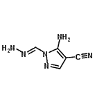 CAS 登录号：30433-65-9， 5-氨基-1-[(E)-亚肼基甲基]-1H-吡唑-4-甲腈