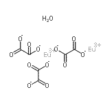 结构式 CAS# 304675-55-6, 草酸铕(3+)盐水合物(3:2:1)