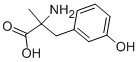 结构式 CAS# 305-96-4, DL-alpha-甲基-3-羟基苯丙氨酸