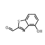 结构式 CAS# 30741-00-5, 4-羟基-1,3-苯并噻唑-2-甲醛