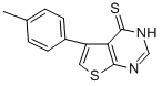 结构式 CAS# 307512-34-1, 5-(4-甲基苯基)-噻吩并[2,3-d]嘧啶-4(3H)-硫酮