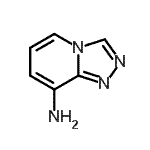 结构式 CAS# 31040-11-6, [1,2,4]三唑并[4,3-a]吡啶-8-胺