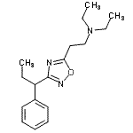 CAS#: 31363-10-7， N,N-Diethyl-2-[3-(1-Phenylpropyl)-1,2,4-Oxadiazol-5-Yl]Ethanamine