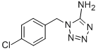 结构式 CAS# 31694-94-7, 1-(4-氯苄基)-1H-1,2,3,4-四唑-5-胺