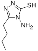结构式 CAS# 31821-69-9, 4-氨基-5-丁基-4H-[1,2,4]三唑-3-硫醇