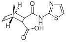 结构式 CAS# 320784-65-4, (1S,4R,5S,6R)-6-(1,3-噻唑-2-基氨基甲酰)双环[2.2.1]庚-2-烯-5-羧酸