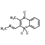CAS 登录号：32160-34-2， 3-甲基-2-[(E)-(甲基亚胺)甲基]-1,4(1H)-喹喔啉二醇1-氧化物