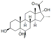 CAS#: 3264-92-4， 1-[(3S,5R,6R,8R,9S,10R,13S,14S,16R,17R)-6-Fluoro-3,5,17-Trihydroxy-10,13,16-Trimethyl-2,3,4,6,7,8,9,11,12,14,15,16-Dodecahydro-1H-Cyclopenta[a]Phenanthren-17-Yl]Ethanone