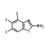 结构式 CAS# 328037-32-7, 4,5,6-三氟-1,3-苯并噻唑-2-胺