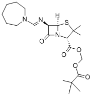 结构式 CAS# 32886-97-8, 匹美西林