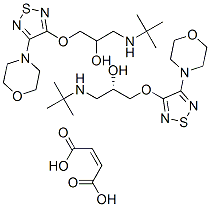 CAS#: 33305-95-2， (S)-Bis[3-[3-(Tert-Butylamino)-2-Hydroxypropoxy]-4-Morpholino-1,2,5-Thiadiazole] Maleate