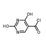 CAS 登录号：3346-68-7， 2,4-二氧代-1,2,3,4-四氢-5-嘧啶羰基氯化物