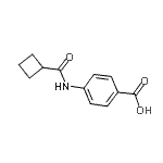 结构式 CAS# 33582-66-0, 4-[(环丁基羰基)氨基]苯甲酸