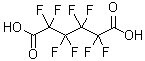结构式 CAS# 336-08-3, 八氟己二酸