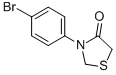 结构式 CAS# 338753-34-7, 3-(4-溴苯基)噻唑烷-4-酮