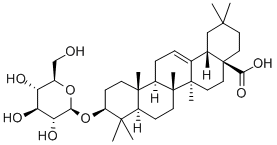 CAS#: 3391-80-8， (4aS,6aR,6aS,6bR,10S,12aR,14bR)-2,2,6a,6b,9,9,12a-Heptamethyl-10-[(2R,3R,4S,5S,6R)-3,4,5-Trihydroxy-6-(Hydroxymethyl)Oxan-2-Yl]Oxy-1,3,4,5,6,6a,7,8,8a,10,11,12,13,14b-Tetradecahydropicene-4a-Carboxylic Acid