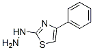 structure of CAS# 34176-52-8, (4-Phenyl-Thiazol-2-Yl)-Hydrazine;(4-Phenylthiazol-2-Yl)Hydrazine;(4-Phenyl-2-Thiazolyl)Hydrazine;2(3H)-Thiazolone, 4-Phenyl-, Hydrazone (9Ci)