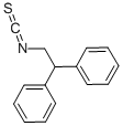 结构式 CAS# 34634-22-5, 2,2-二苯基乙基异硫氰酸酯