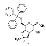 CAS 登录号：34698-24-3， 甲基3,4-O-异亚丙基-6-O-三苯甲基-beta-D-吡喃半乳糖苷