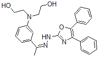 CAS#: 34744-36-0， 2-[[3-[N-[[4,5-Di(Phenyl)-1,3-Oxazol-2-Yl]Amino]-C-Methylcarbonimidoyl]Phenyl]-(2-Hydroxyethyl)Amino]Ethanol