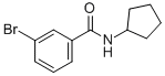结构式 CAS# 349405-34-1, 3-溴-N-环戊基苯甲酰胺
